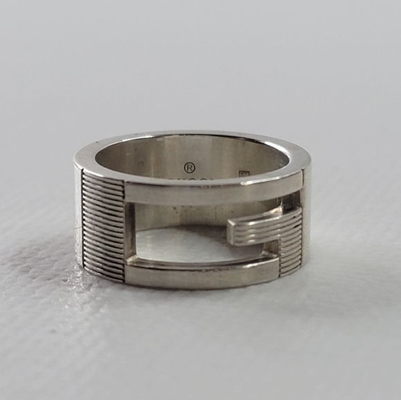 GUCCI Silver Ring Size 4 - Picture 1 of 6